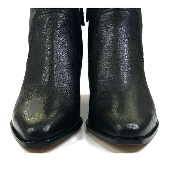 COLE HAAN Naia Black Leather Ankle Boot Bootie Womens Size 7B Side Zip New $200 - Picture 3 of 13